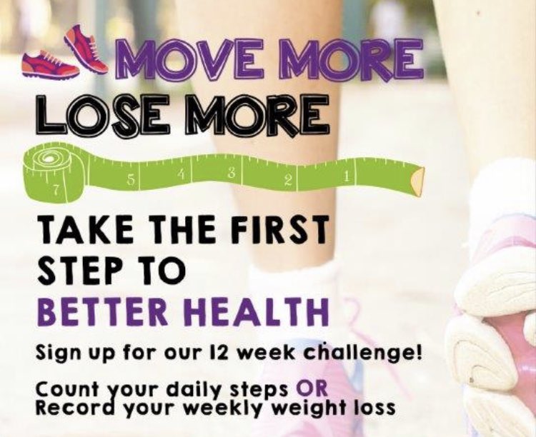 StephanieHare10's tweet photo. There is still time to register for the Move More Lose More challenge.  Information and registration available on Livewell. ⁦@katheyneill⁩ ⁦@nrshaw⁩ ⁦@MyraWeir⁩ ⁦@james_large1⁩ ⁦@katescoot02⁩ ⁦@donnmac11⁩ https://t.co/vVb0TbtDf5