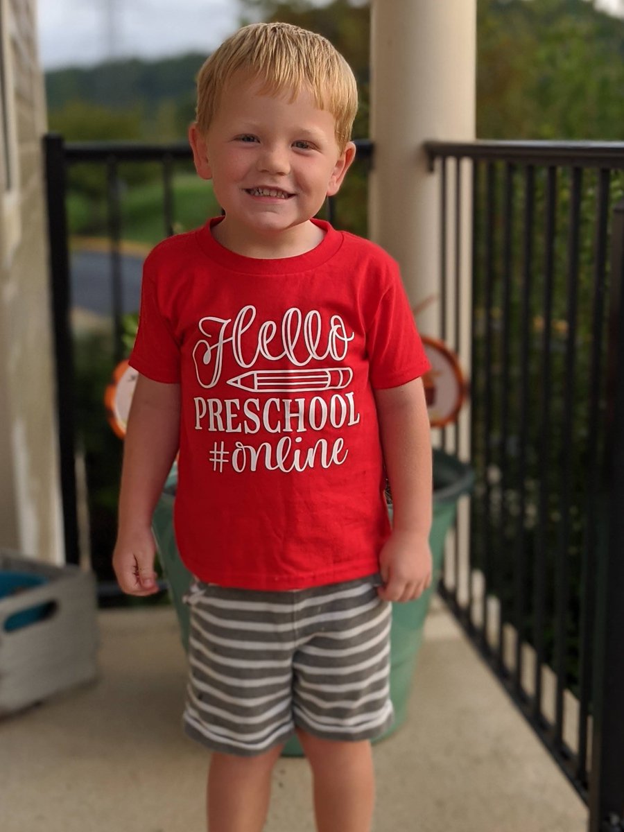 K_Cocozzella's tweet photo. Our @StPetersOlney PreK students absolutely rocked it today! A big thank you to our teachers and parents who both play a major part in their distance learning! We are grateful. #ADWFirstDay #onepanther https://t.co/tRXmymyFGz