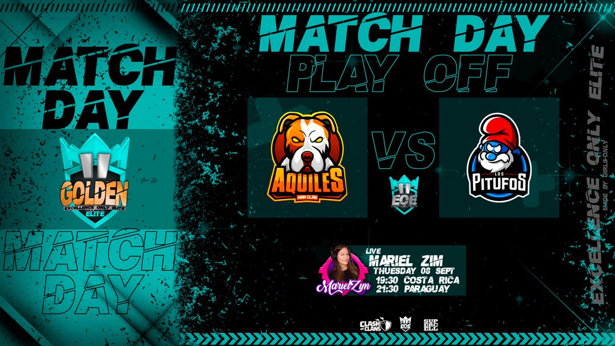 Hoy‼️Torneo <a href="/ExcellenceElite/">مؤسسة نخبة التميز للديكور</a> 
            🔥PLAY OFF🔥

🔱Aquiles vs Los Pitufos🔱

Hora: 19.30🇨🇷 21.30🇵🇾 22.30🇦🇷
Míralo por mis canales👇😜

Twitch: twitch.tv/marielzim

Youtube: youtube.com/channel/UCDYQo…

Facebook: facebook.com/MarielZim-5940…