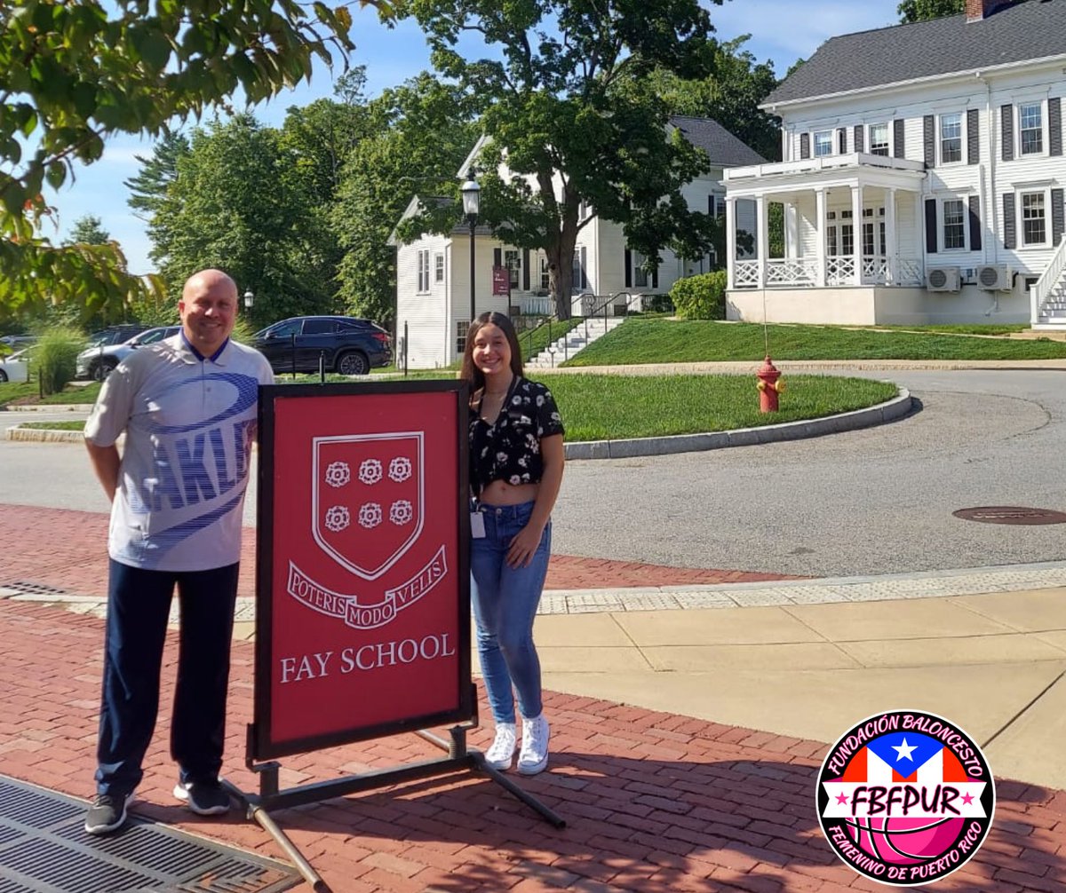 fbfpur's tweet photo. Mia Luna Zayas Echevarria, se reporta a Fay School. 
En la tarde de hoy la Estudiante Atleta se reportó a una de las top middle school de la nación (Fay School en Massachusetts). Mia Luna estuvo acompañada por su familia y el señor Héctor Laboy (Presidente FBFPUR). https://t.co/BpGHvOoVvH