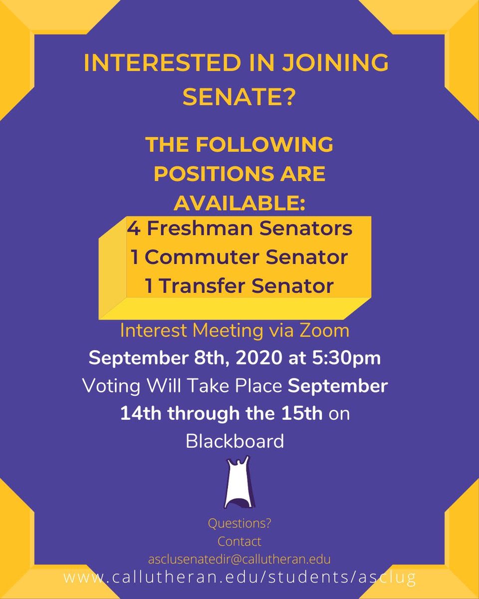 Mandatory Senate Interest Meeting Today at 5:30!