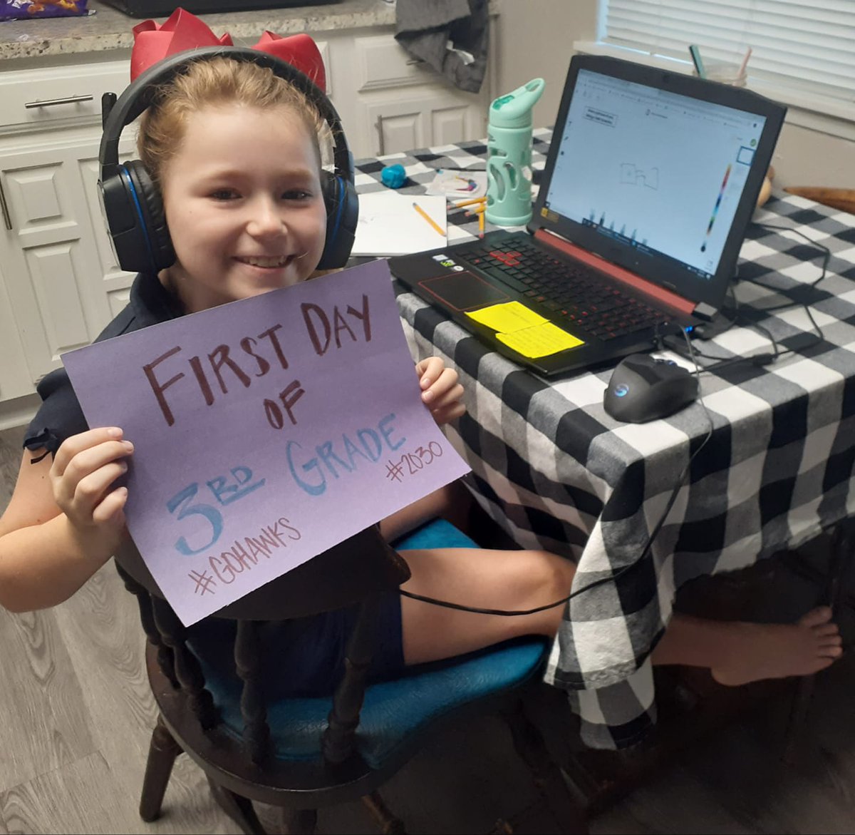 CrowleyISD's tweet photo. It has been awesome to see all the great photos roll in throughout the first day of virtual learning. We hope everyone had a great first day. See More: https://t.co/kckM5A33ID #CrowleyFirstDay #CrowleyPrideUnified https://t.co/efIRNdWGaf
