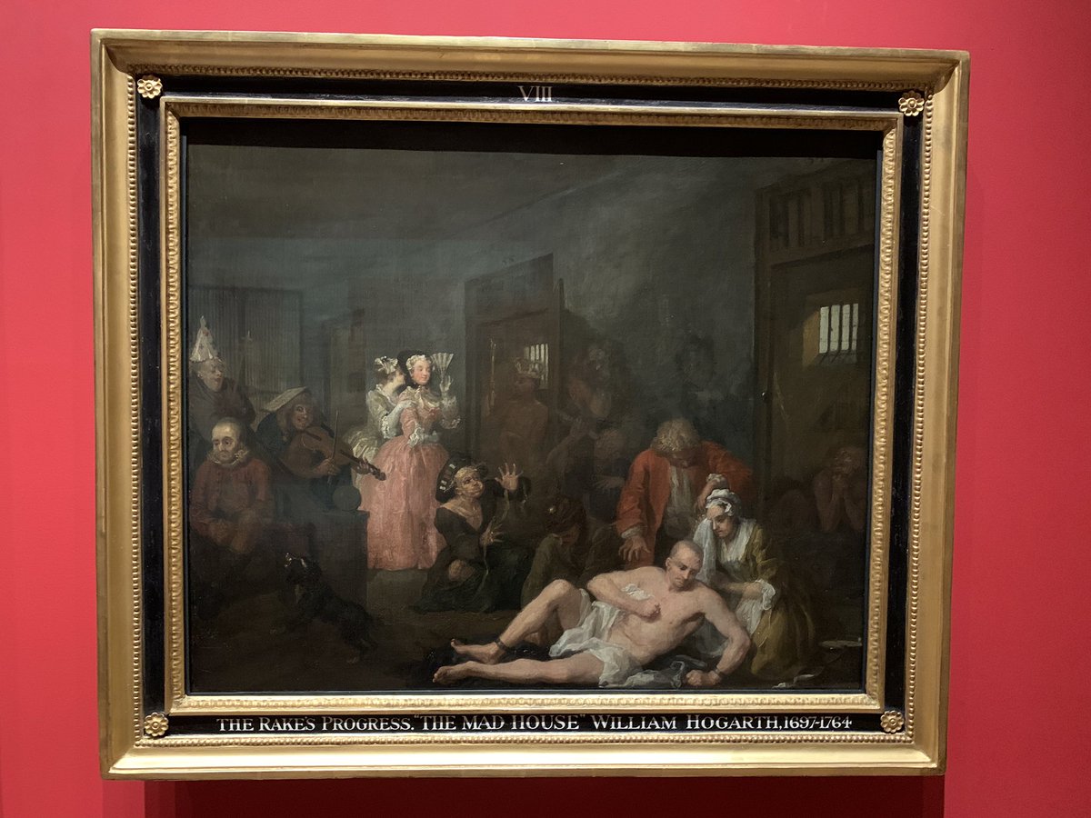 NotMrsK's tweet photo. Wonderful to see Hogarth’s Rake’s Progress back in Pitzhanger Manor for the first time in 200 years! https://t.co/esKExwtFDS