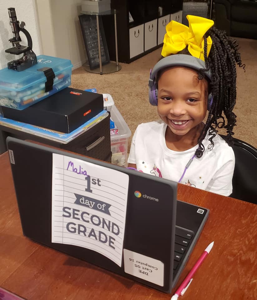 CrowleyISD's tweet photo. It has been awesome to see all the great photos roll in throughout the first day of virtual learning. We hope everyone had a great first day. See More: https://t.co/kckM5A33ID #CrowleyFirstDay #CrowleyPrideUnified https://t.co/efIRNdWGaf
