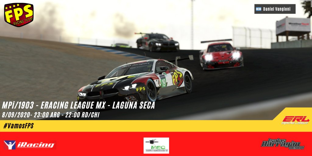 FPS_Racing_Team's tweet photo. Día de carrera! Campeonato MPi/1903 @eRacingLeagueMx

Suerte a nuestro piloto:

🏎️@Dvangioni

🇺🇸Laguna Seca

📺: https://t.co/QuBJbcadPU
⏲️23:00 ARG
⏲️22:00 RD

Gracias sponsors:

@IBDesignPaints
#Mec3D

#VamosFPS https://t.co/ffMewKNh9p