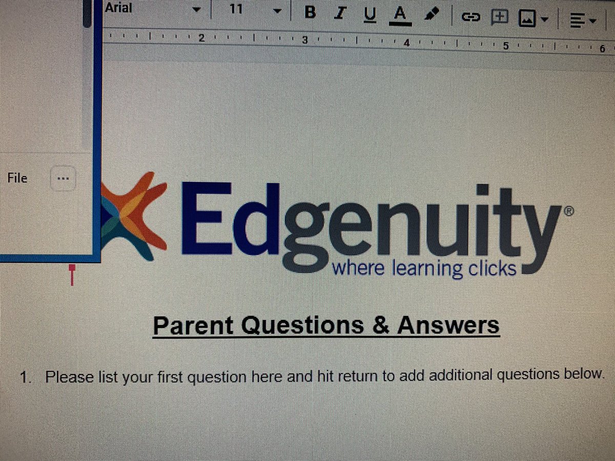 Welcome <a href="/FHGES/">Forest Hills GES</a> Mustangs to our Edgenuity Virtual Academy parent workshop! Excited to learn together tonight! <a href="/NewHanoverCoSch/">New Hanover County Schools</a> <a href="/aredd21/">Ryan Redd</a>