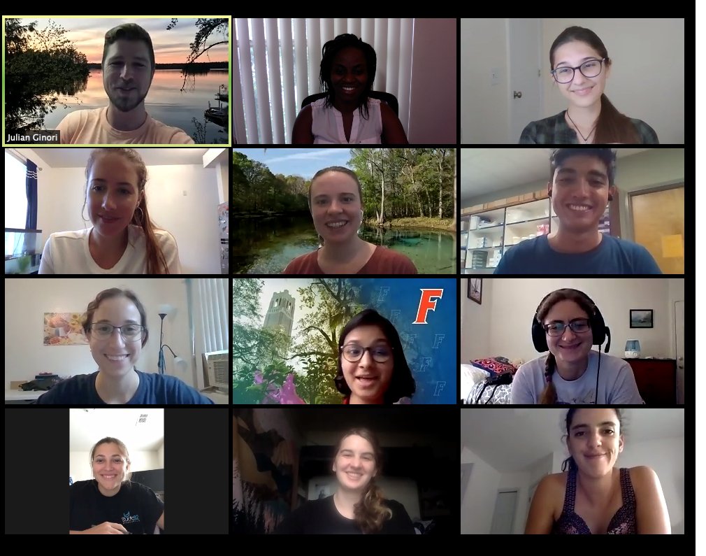 UFPlants's tweet photo. Graduate school should not be a solo adventure. #UFPlants is an avenue for new and existing graduate students to make new friends, participate in workshops, breeding retreats, and professional development activities. Zoom selfie from our meeting today 😃https://t.co/VT90zFcqFi https://t.co/yHzxE8lCnf