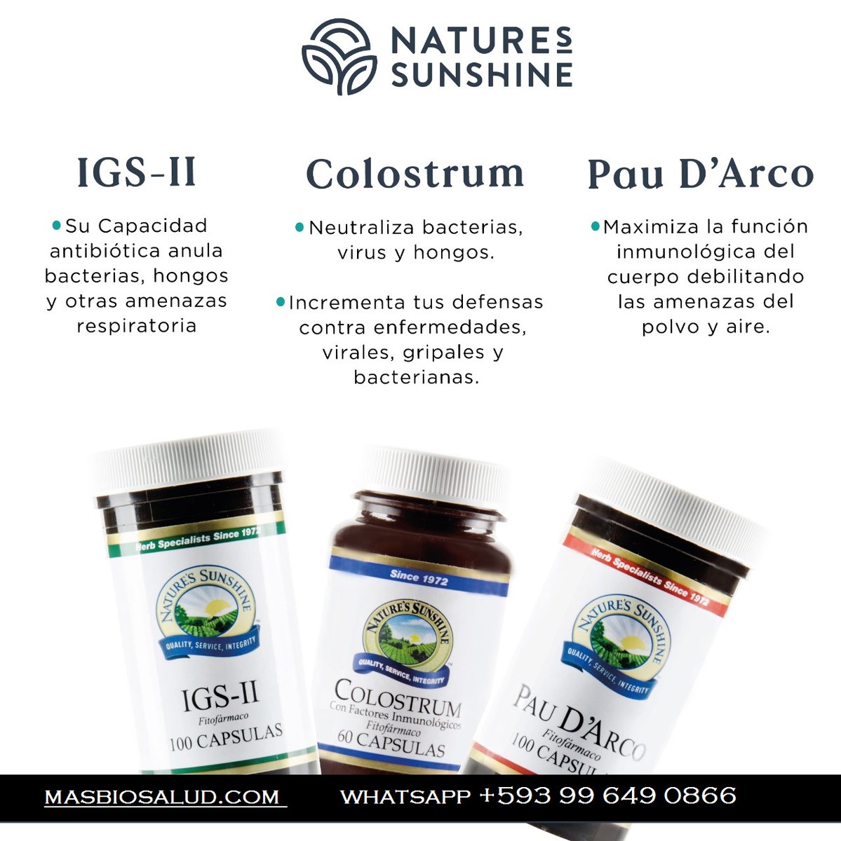 masbiosalud's tweet photo. El sistema inmune es la linea de defensa mas importante de nuestro cuerpo y/o organismo, es por ello que debemos cuidar y fortalecer.
Visitanos en https://t.co/466kRu3gfg
WhatsApp +593 99 649 0866
#MasBioSalud #BioSalud #SaludTotal #NaturesSunshine #Ecuador #NSP #Cuenca https://t.co/r9Vck9nCnL
