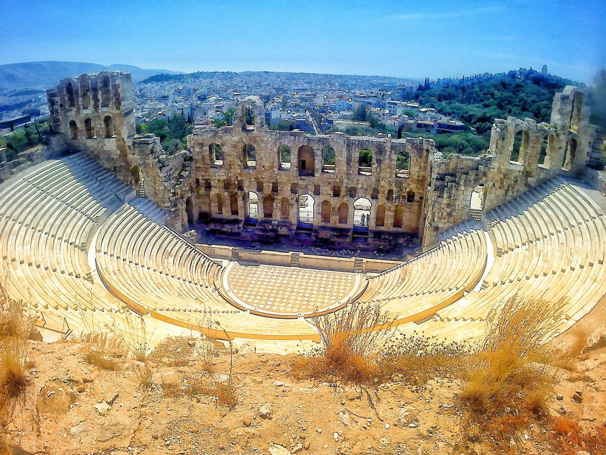 atravelmaker's tweet photo. Built under a capacity of 17,000 open-air seats, the Theater of Dionysus witnessed the birth of modern dramaturgy. #greece🇬🇷 #acropolis
#parthenon #travelforyoursoul #traveltrap #traveltherapy #travelandwander #travelblog
#traveling #traveladdict #traveler #wanderlust https://t.co/Rrjti5Zaic