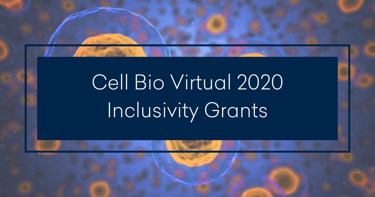 ASCBiology's tweet image. ASCB offers $ offset the cost of attending #cellbio2020. Apply by 10/21 ow.ly/QzZm50BliLd
#blackInSTEM #nativeinSTEM #LatininSTEM #LatinasinSTEM #queerinSTEM #disabledinstem #diversitymatters #BlackinCellBio #BlackinMolBio #BlackinDevBio #BlackinGenetics