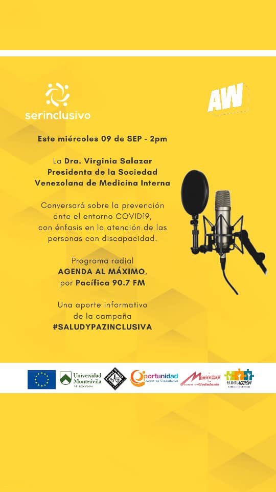 SVMI_Nacional's tweet photo. 👩🏻‍⚕️👨🏻‍⚕️Te invitamos a sintonizar el programa “Agenda al Máximo” por @radiopacificafm  donde estará nuestra Presidenta Virginia Salazar en la que conversará sobre la prevención ante el entorno #covid_19😷 👨🏻‍⚕️👩🏻‍⚕️. https://t.co/OZleUvqwbB