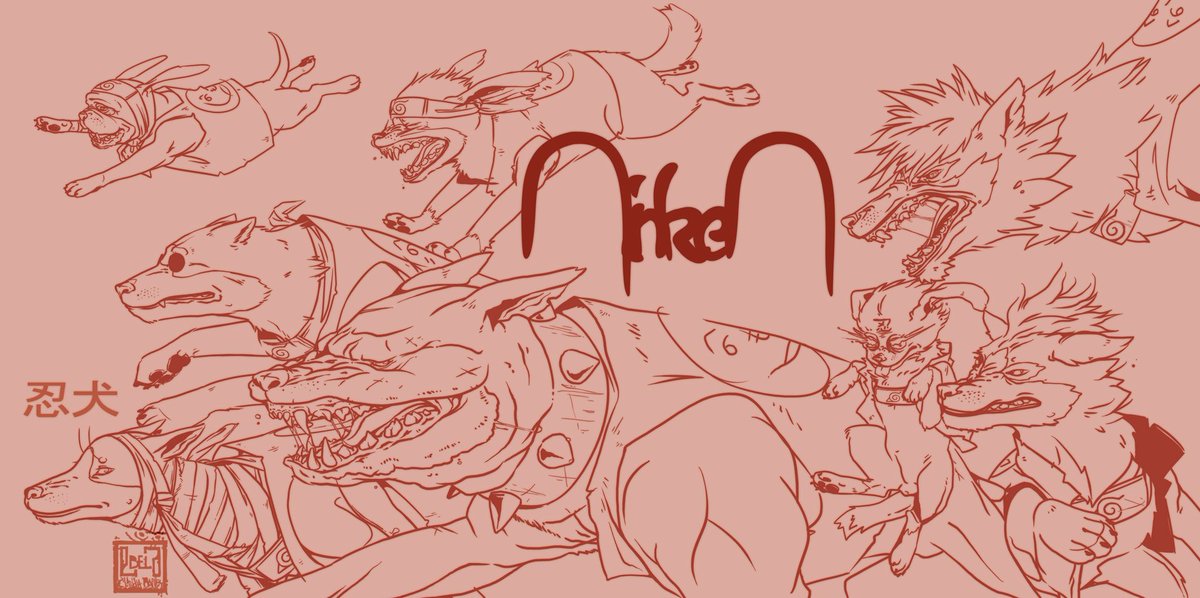 LbellBarley's tweet photo. Kakashi Hatake y el grupo de ninjas canino Ninken
Fanart para la pagina de #jamwar
#narutofanart #Kakashi #fanart #NarutoShippuden #naruto #digitalart #digitaldrawing #dibujo #dibujodigital #lbell #lbelldesing #claudiabarley_lbell https://t.co/YAbwaBFJzZ