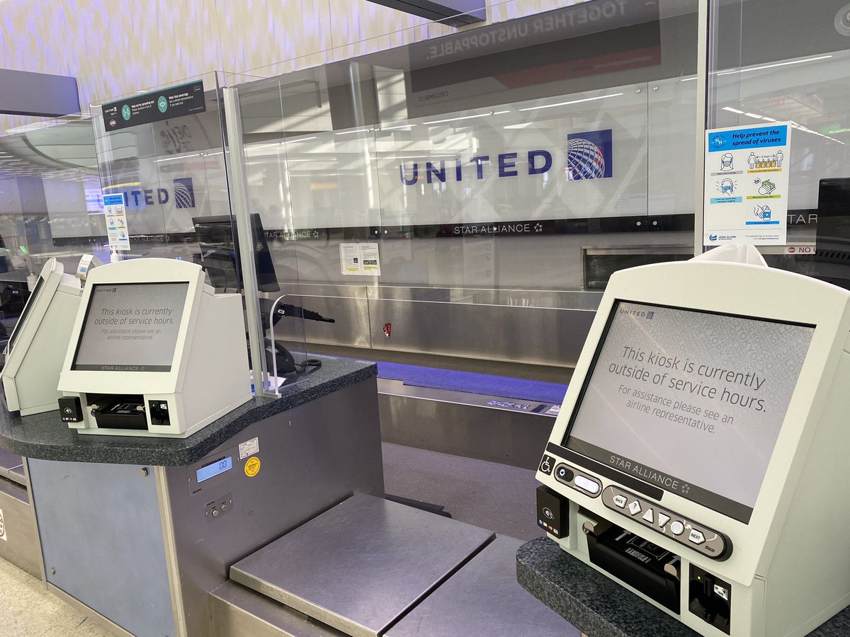 QueenThuya's tweet photo. Our continued commitment to safety. Keeping our team members and passengers safe. #CMH @EastcoastVin @united https://t.co/BhJ3LyKJ57
