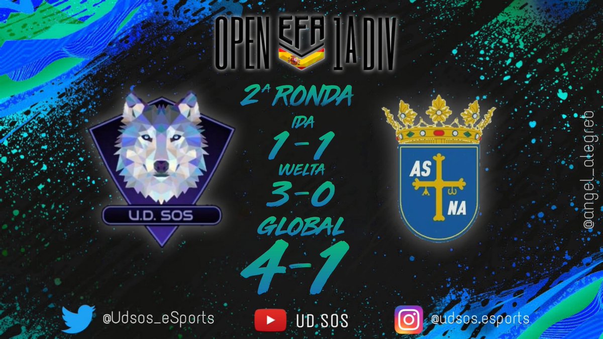 ¡A tercera ronda del #OPENEFA! <a href="/EfaEspana/">🇪🇸EFA ESPAÑA🇪🇸</a> 

Conseguimos el pase en una dura eliminatoria ante <a href="/AstnaEsports/">ASTNA eSports</a>. ¡El equipo realizó una gran segunda parte de la vuelta!

#VAMOSSOS
#SIESSOSESBUENO