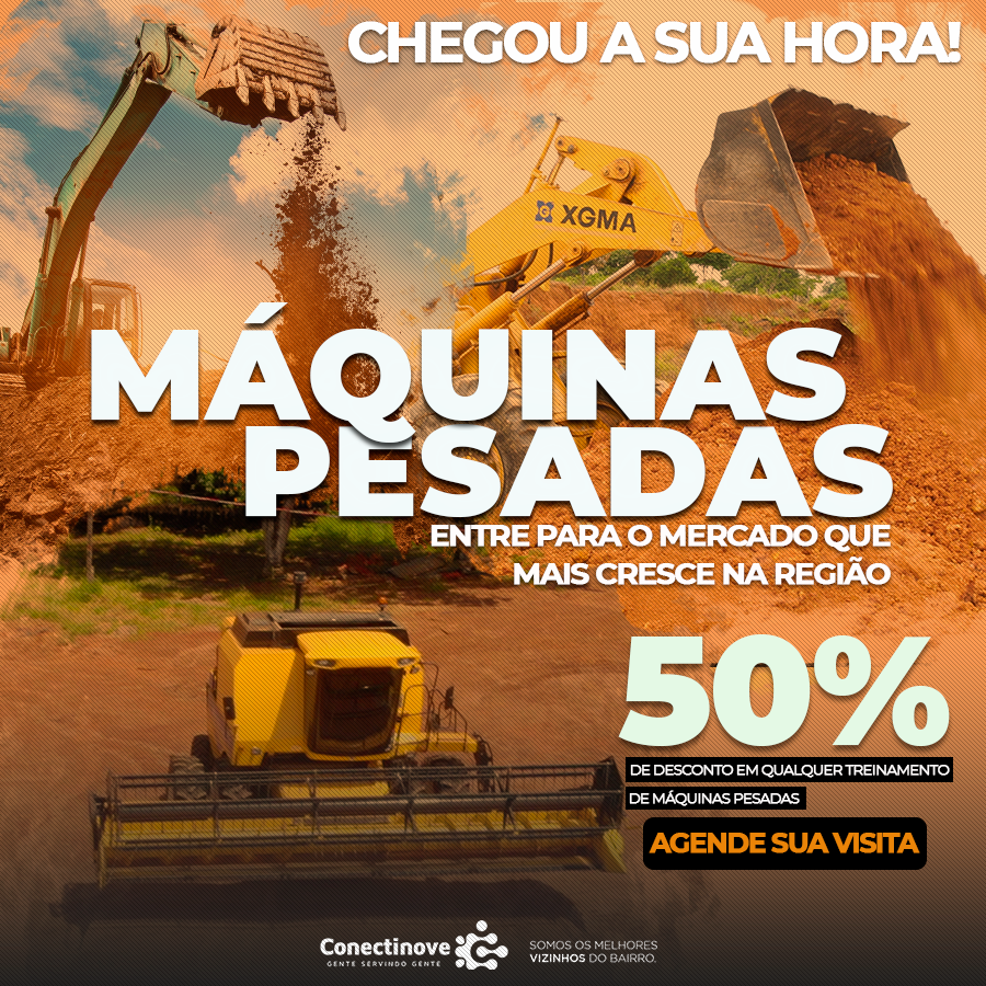 Conectinove's tweet photo. Essa semana estamos com PROMOÇÃO! 50% de desconto em qualquer treinamento de máquinas pesadas. 

Apenas essa semana! Vagas limitadas! Acesse o link AGORA e agende sua visita.

https://t.co/2ffRuinOS1 https://t.co/tRGWjCuT8N