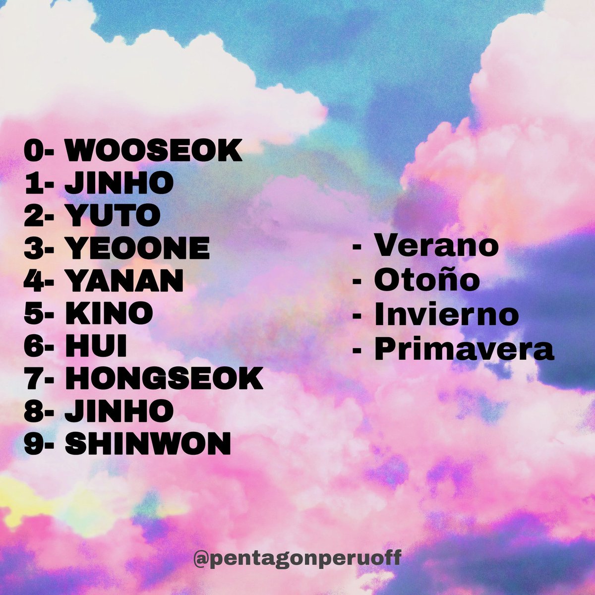 PENTAGONPeruOff's tweet photo. ║PENTAGON BS50║
UNIs, sigamos ayudando a PTG en el chart de BS50,  respondiendo la siguiente pregunta usando: #PENTAGON #펜타곤 @CUBE_PTG

Yo iré a de paseo con (último dígito de tu celular) en (tu estación favorita) 🌌
[...] https://t.co/TN8WGy19xI