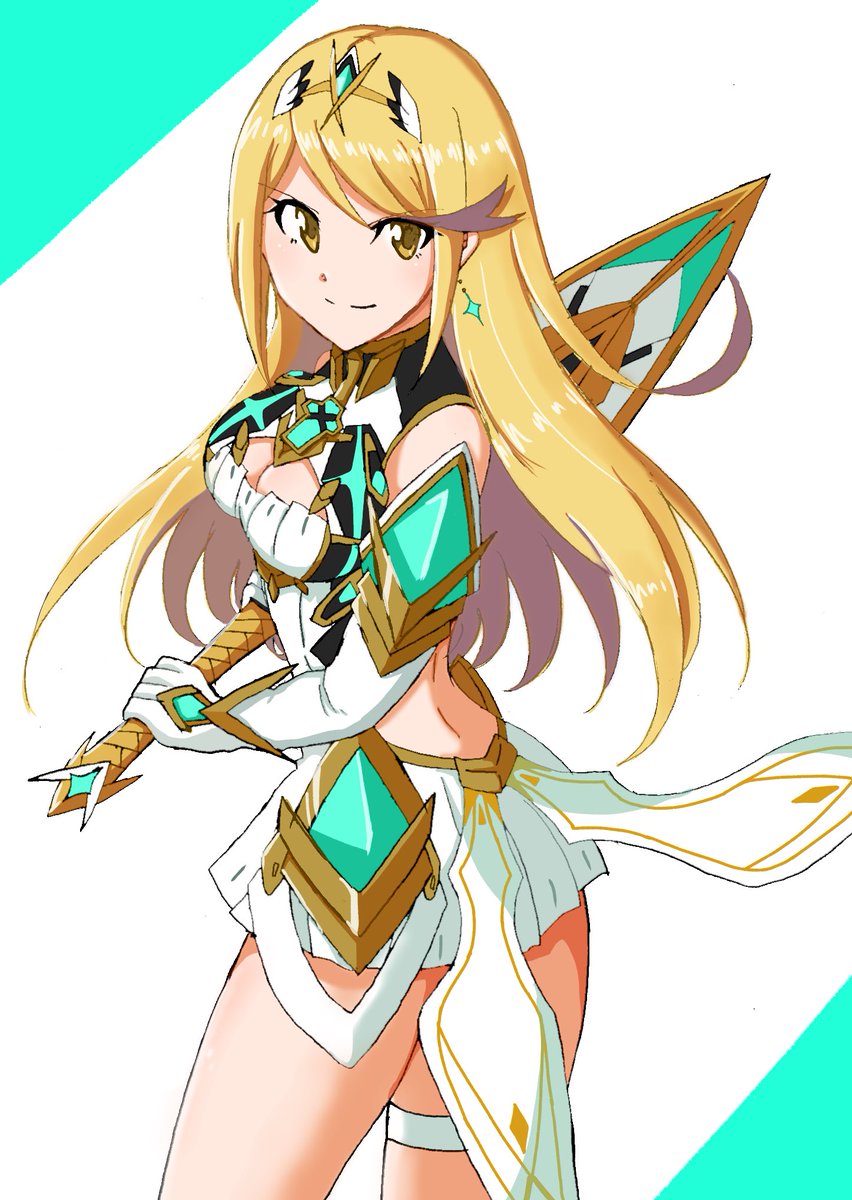 ヒカリ(ゼノブレイド2) 「ヒカリ✨ 」|えりんぎのイラスト