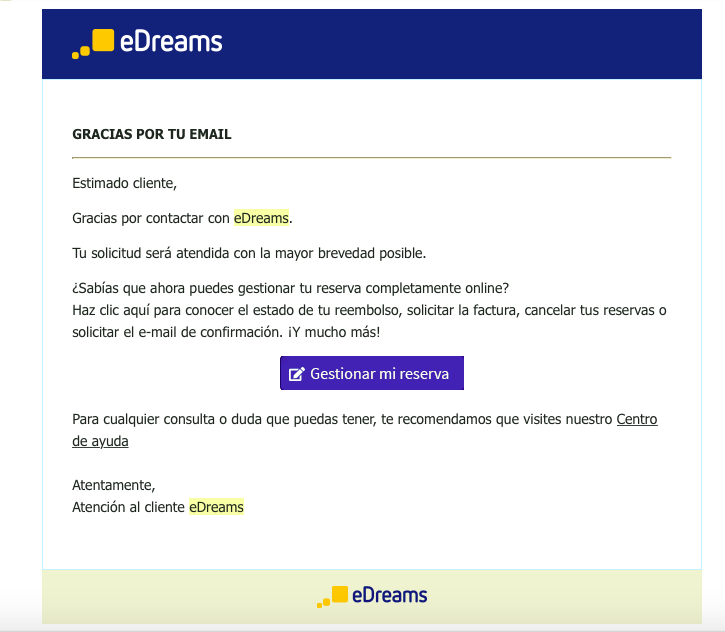 beadve91's tweet photo. He recibido un correo electrónico que a continuación adjunto y nada más. Seguimos en las mismas. Los plazos han pasado y no me dicen nada al respecto.

Ruego que me informéis cuando me vais a devolver mi dinero. Gracias 

@eDreams  @eDreams_ODIGEO @eDreams_en https://t.co/2ZvkWiDwBf