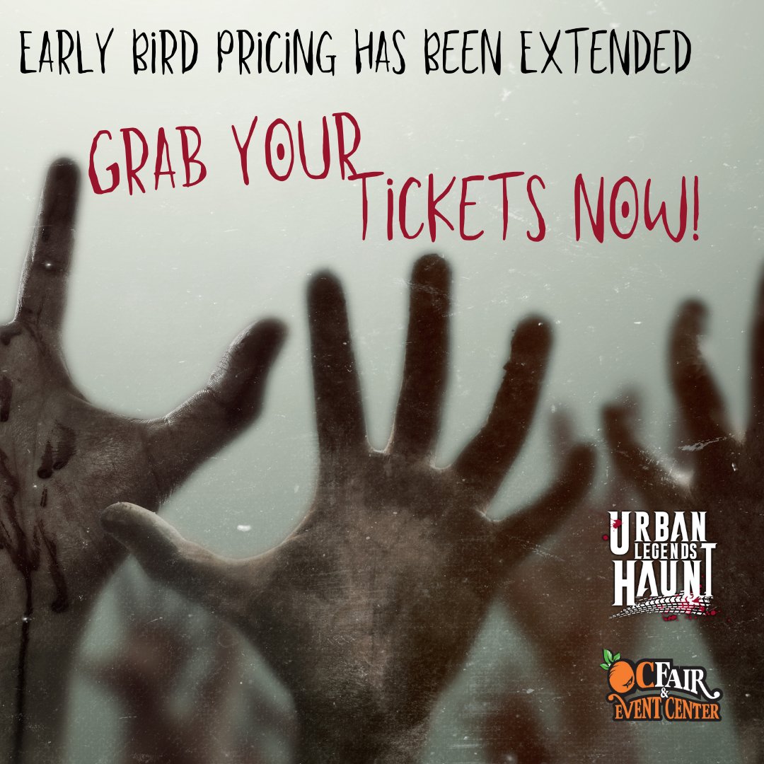 UrbanLegendsOC's tweet photo. Don't go away empty handed, take advantage of our extended pricing and get your ticket NOW, or you'll regret it come tomorrow.  #halloween #halloween2020 #drivethruhaunt #urbanlegends #ochaunt #orangecounty https://t.co/8eisJ0TZfn