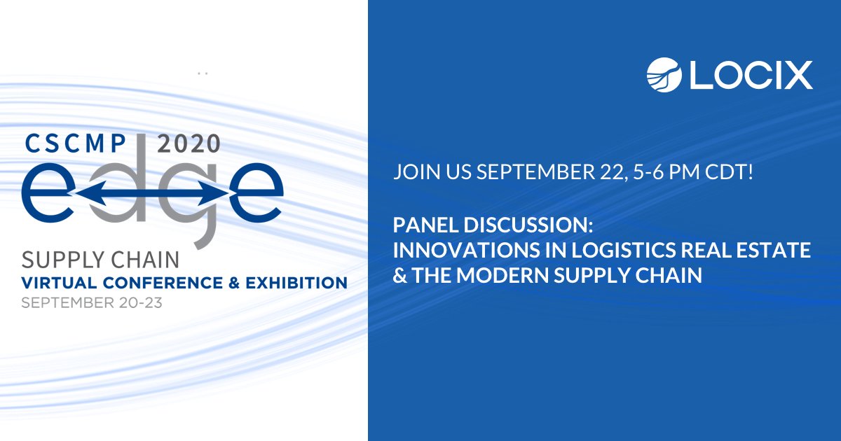 LocixInc's tweet photo. Join us September 22nd at 5-6 pm CDT for @cscmp #SupplyChain #conference! Locix will be on a panel with industry leaders @LocusRobotics, @GEODIS_Group @NFIindustries in a panel led by @Prologis https://t.co/rdRKWfUuVF