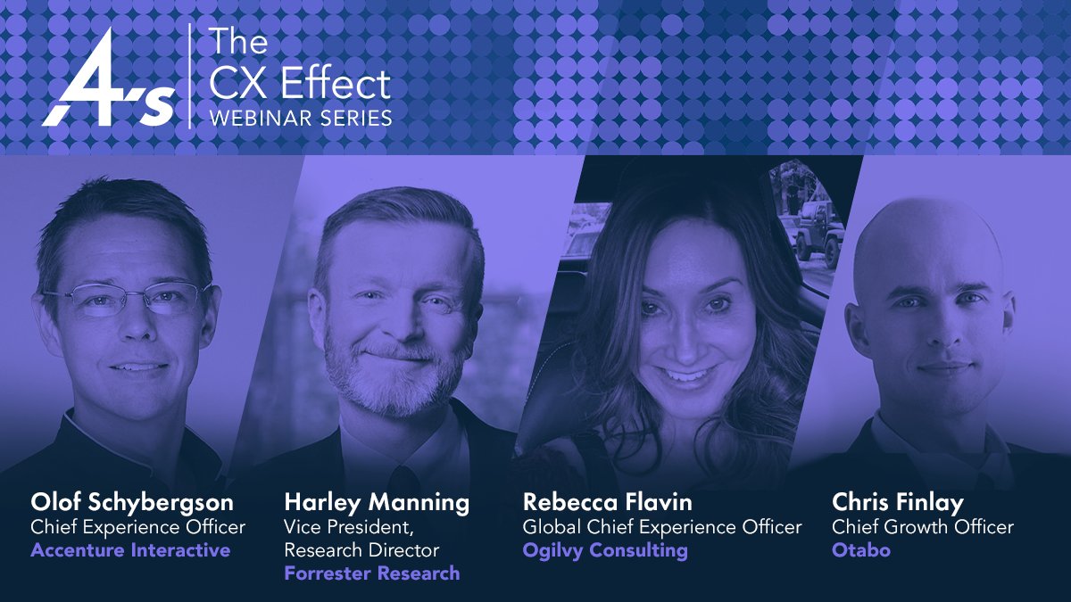 4As's tweet photo. Join #4As #CXEffect webinar on 9/24 at 2pm ET for a deep conversation on impactful business goals & how to determine if an organization is fulfilling its mission. Register now: https://t.co/BjepPBT5oI https://t.co/HVNuLwczPm