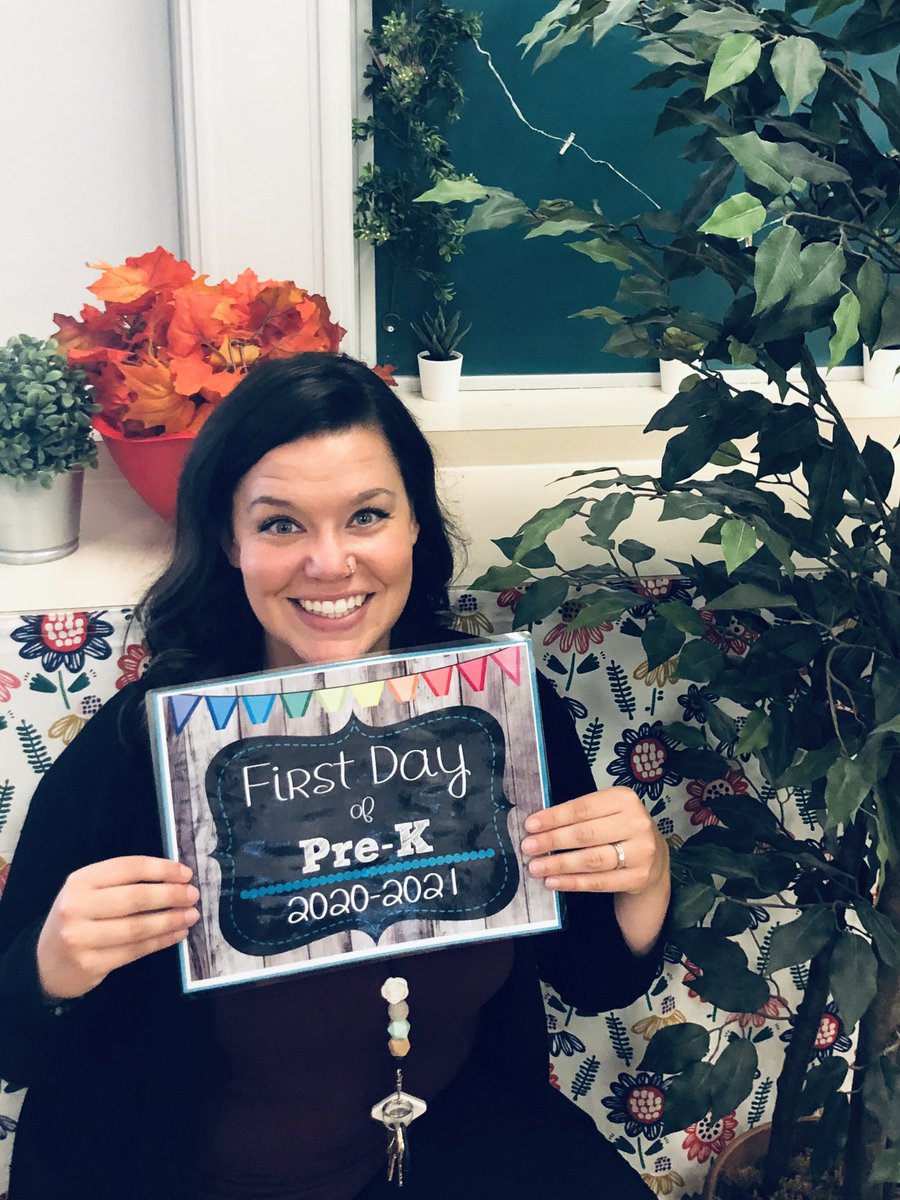 Ms_AllieZ's tweet photo. What a wonderful first day of Pre-K @EJSMSchool! We played, we socialized, we sanitized and we had FUN all along the way! Looking forward to this school year with my littles! 👩‍👧‍👦 https://t.co/KvxuXNnENY