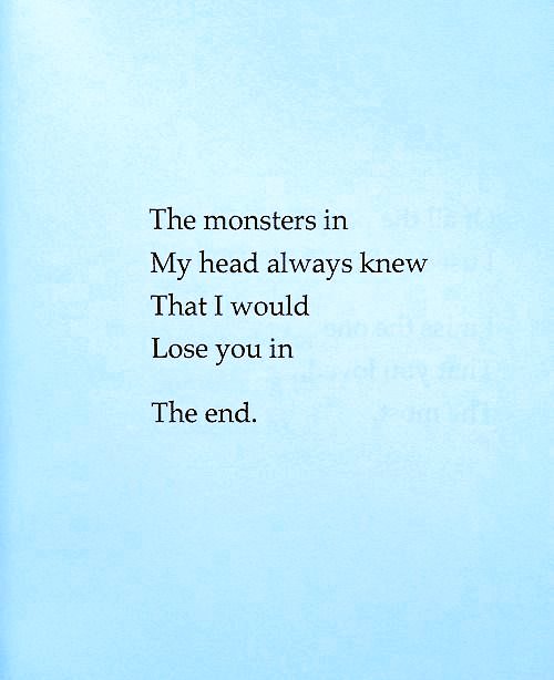 D(67):○◌○　　      - So i kill the monsters...        Coz losing you=lose myself.                                    ○◌○