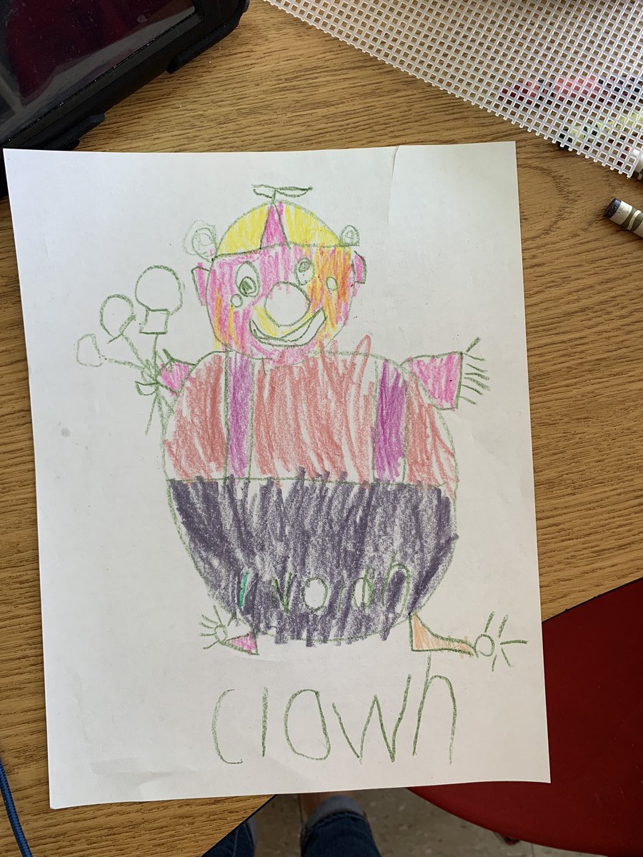 key5math's tweet photo. Nolan LOVED art today! I thought teaching math virtually was hard, but Kindergarten art might take the cake 🖍🤹‍♂️👨‍🎨 #wearebeechwood #strongertogether #artsandhumanities https://t.co/QDCnipcBXd