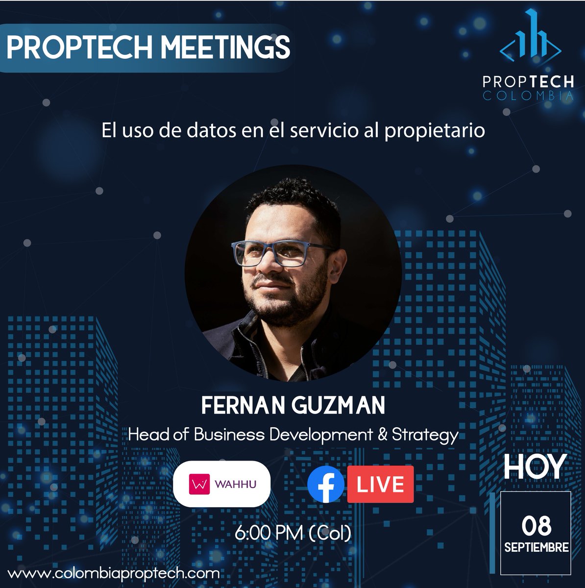 ColProptech's tweet photo. ¡Estamos EN VIVO! # FBLive
Ingresa al siguiente link y no pierdas la oportunidad de conocer el uso de datos en el servicio a los propietarios. 🖥🔝🔝💲🔥
#colproptech #Colombiaproptech
https://t.co/xeCRhI61ST
@FernanGuzman https://t.co/Awq5EdJ8Ig