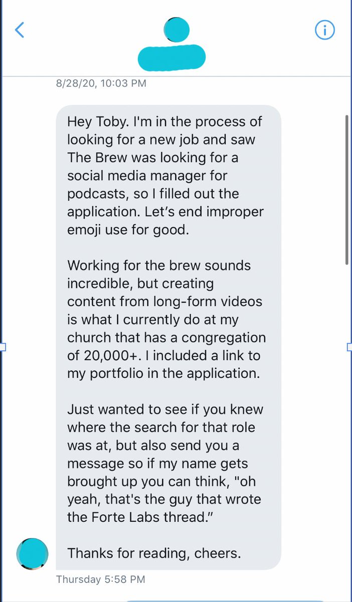 1/ We’re going to be using this DM I received last week as a case studyit’s the best DM i’ve received since working at the Brew let’s break it down