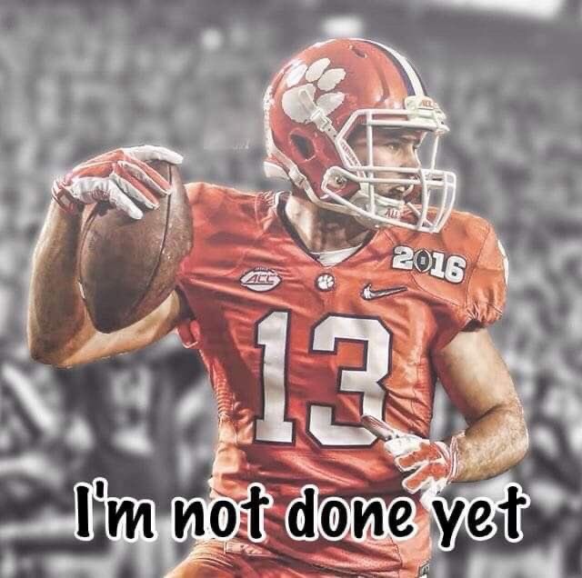 k9kayaks's tweet photo. @apthirteen Im still waiting for @renfrowhunter to use his #RedShirtYear as a #5thYearSenior π
#ALLIN ππ§‘π
#Winfrow
@ClemsonFB https://t.co/46s4HovpcJ