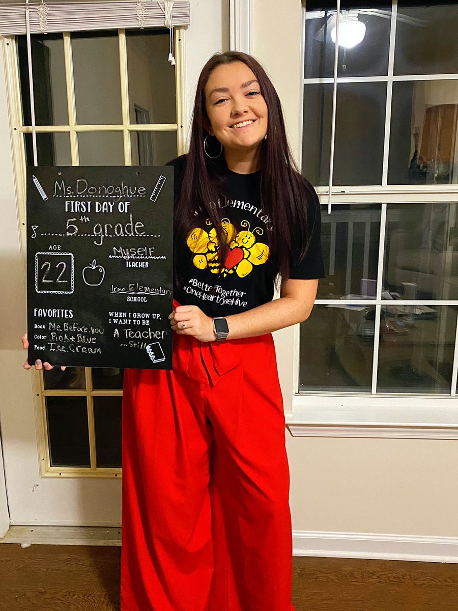 MsDonoghue4's tweet photo. My first day!!! Couldn’t feel luckier to teach such amazing children at such an amazing school! #heartofthehive #firstinfive #prideinfive https://t.co/1nqpHHqmAD