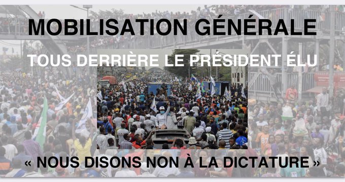 JeunesseECiDe's tweet photo. Tous derrière le Président élu @MartinFayulu
Jeunesse congolaise, restons vigilants et mobilisés!

#MobilisationGénérale https://t.co/NOHPPoAk0R