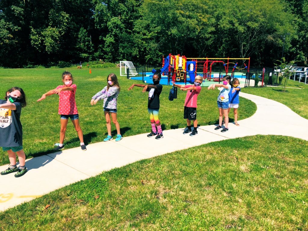 The first day of school might have looked different but 3Han loves to “zombie” walk! <a href="/JFTatemES/">J. Fithian Tatem Elementary School</a> #TatemTigerPride