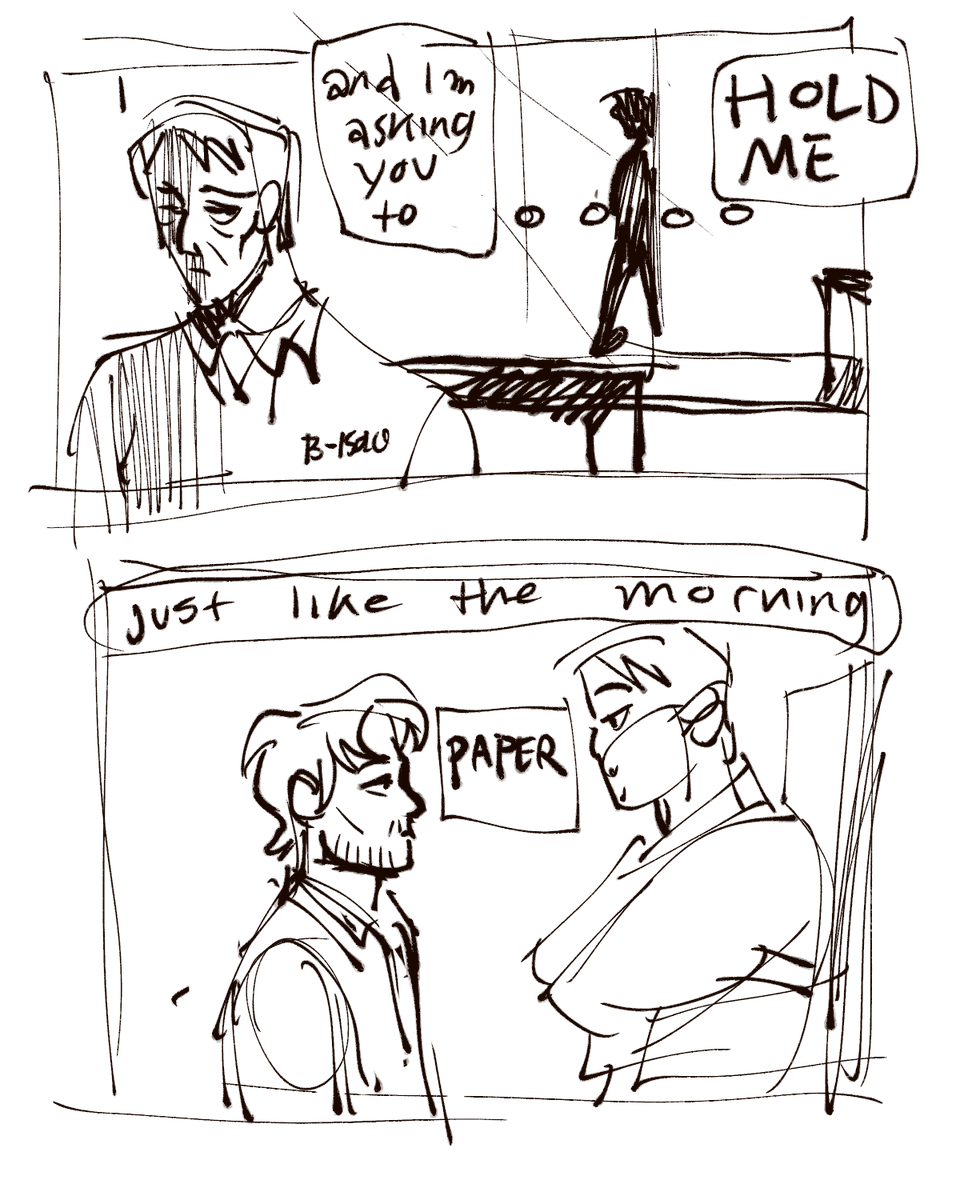 wips for a 4 part song comic lolz. idk if ill finish it but i like how these turned out so far. we shall see 