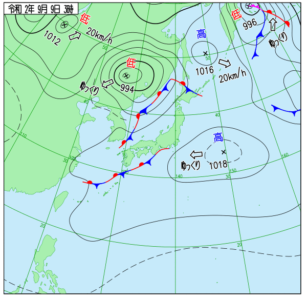 tenkinosusume's tweet photo. 台風だった時から天気図並べるとこんな感じ
#T2010 https://t.co/ZcXWMtik1e