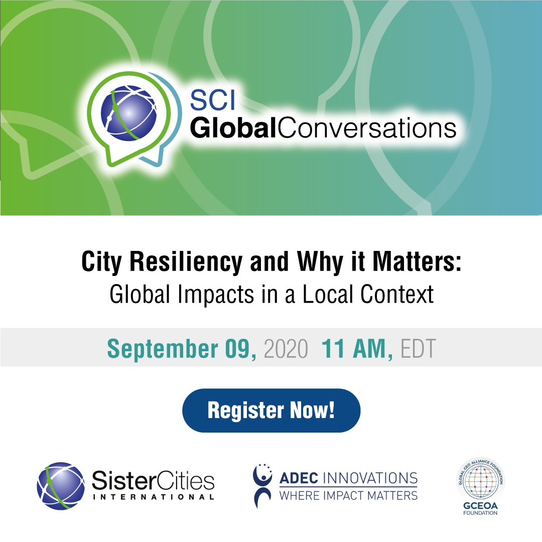 SisterCitiesInt's tweet photo. Our next SCI Global Conversation is TOMORROW! Register now on our website and to find more information about the panel! 
https://t.co/NkREl1gesz https://t.co/QgmOutN3kZ