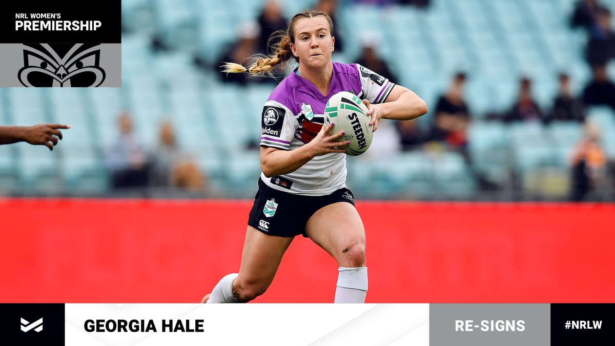 NRLWomens's tweet photo. Crystal, Georgia and Hilda are back for their third season with the @NZWarriors 🙌

#NRLW https://t.co/x6zNoLXZuq