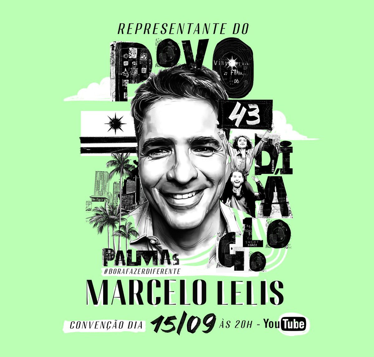 MarceloLelis's tweet photo. Confirmado dia, horário e local da nossa convenção. 15/09/2020 às 20h no meu canal oficial do YouTube (link na bio).
Já guarda essa data na sua agenda 🎯
#Protocolo43 #Palmas #palmascapital #palmastocantins #palmasto #euamopalmas #gestaotransparente #BoraFazerDiferente https://t.co/JDA5JnlZvp