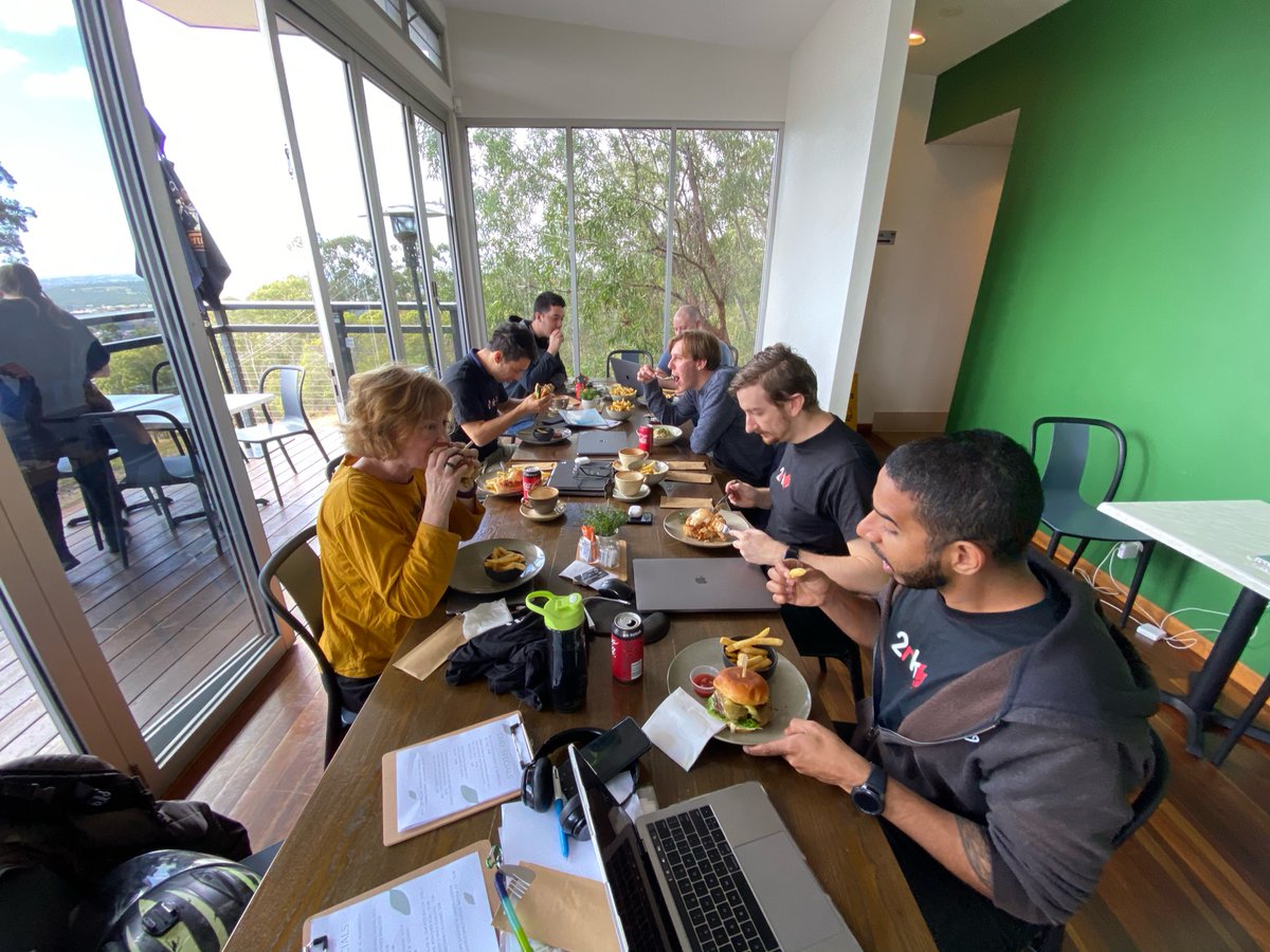 TwoRedKites's tweet photo. Team #2RK spent the day working from an #office with a #view this past Thursday. We set up operations in a cafe overlooking Mt Gravatt and the cloudy #Brisbane skyline. Good food, coffee and #collaboration. #Fortunate to be able to enjoy these moments recently. #2RKCulture… https://t.co/mor3VphIx5