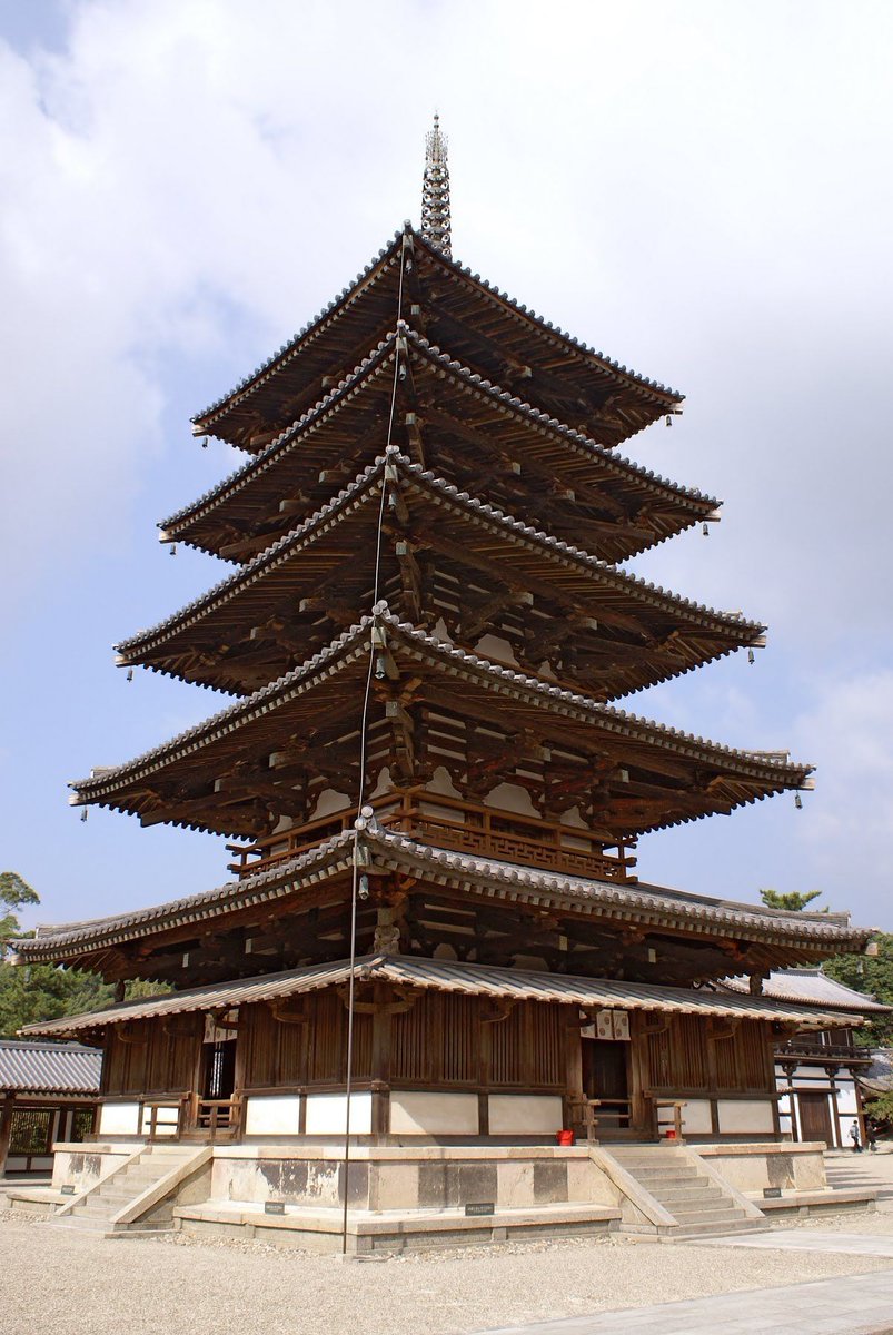 The Pagoda in Horyuji, Japan, is the oldest wooden building in the world. It was built using trees from 600AD. 🌳 #FactManiac