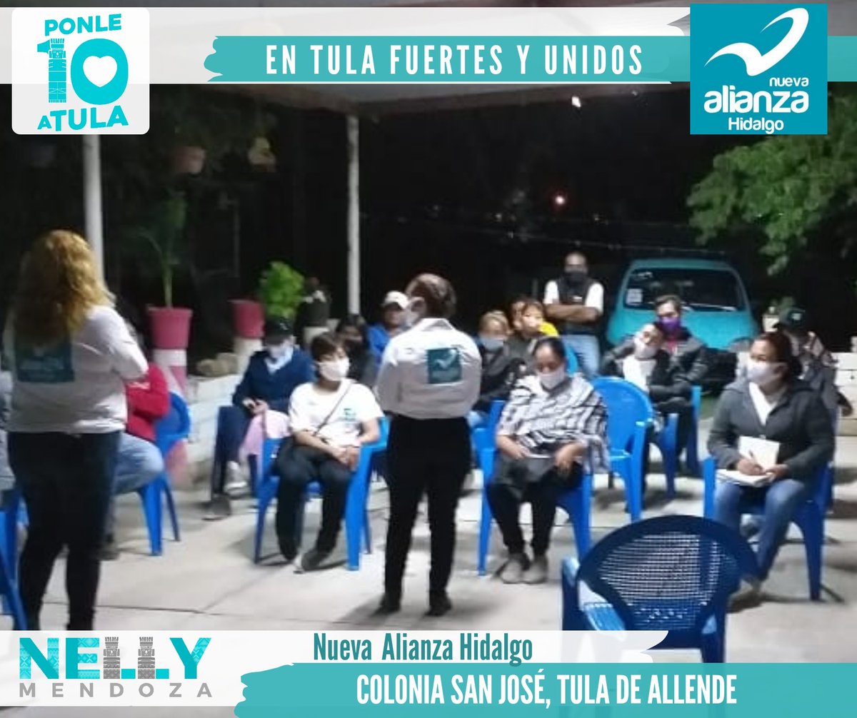 NuevaTula's tweet photo. Visitando la colonia San José,  donde nos reunimos con vecinos y colonos para escuchar sus inquietudes e intereses.

#Ponle10aTula con Nelly Mendoza https://t.co/9DrMAPXBzE