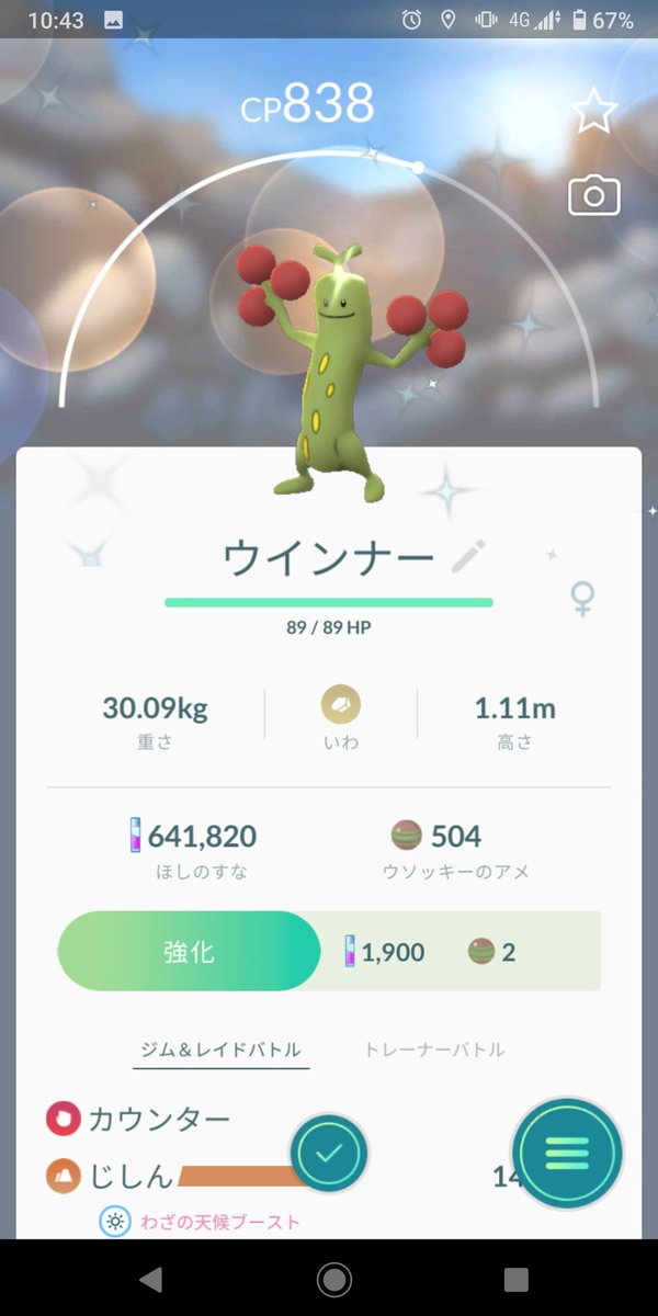 中村 史彦 على تويتر ポケモンgoにて ウソッキーの色違いゲットなう 名前は形から ウインナー にしました 中村 史彦 على تويتر ポケモンgoにて ウソッキーの色違いゲットなう 名前は形から ウインナー にしました