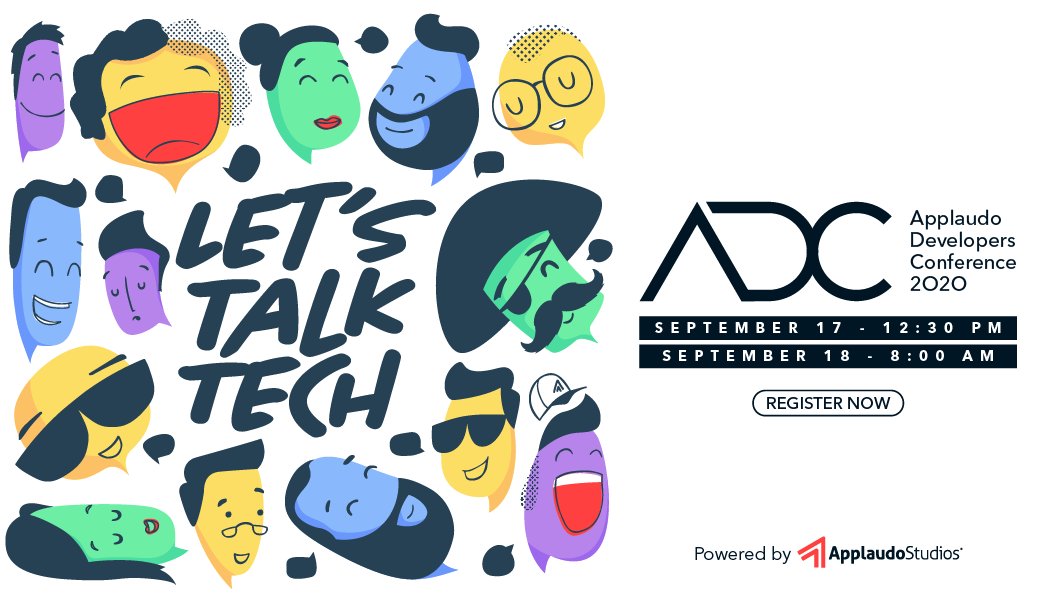 We are excited to announce our first Applaudo Developers Conference: Let’s talk tech! An online event where you’ll find top Software Development talks and workshops supported by our amazing Applaudo speakers. Register now: bit.ly/ADC-2020 #ADC2020