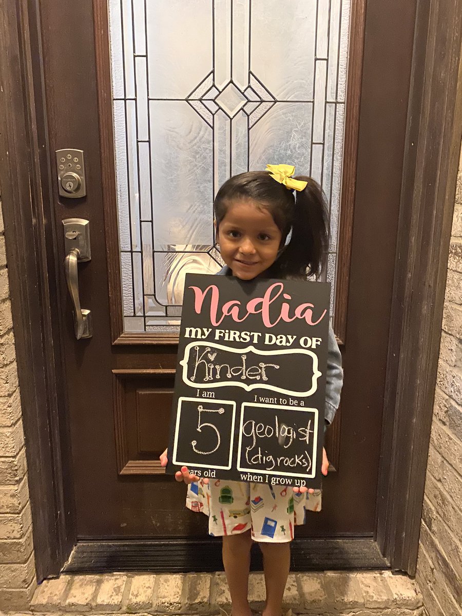 First day of kinder!!! <a href="/CubbyBearReport/">Cravens Academy</a>