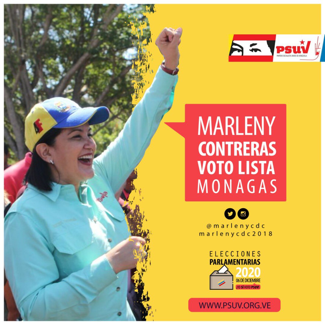 Es un honor para mi ser candidata del Estado Monagas, cuenten conmigo querido pueblo valiente y guerrero, pueblo de Juana Ramírez “La Avanzadora”, vamos de la mano a seguir construyendo socialismo, este 6D votamos <a href="/PartidoPSUV/">PSUV</a> 🇻🇪 NOSOTROS VENCEREMOS 💪🏼

VEN, Vamos Juntos! 🌟