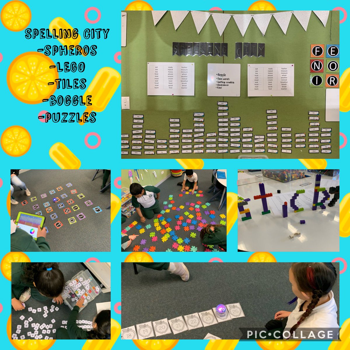 Our literacy stations are like no other! Spelling City is one of eight stations located across our 3 rooms. This station provides choice on how our students learn spelling words/rules through tech, robotics and hands on authentic experiences. #UDL <a href="/ClaireMortense3/">Claire Harries</a> <a href="/IngleburnPs/">Ingleburn PS</a>