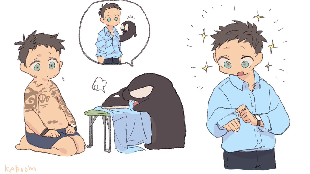 ふわふわヴェノムお願い!宿主の服にアイロンをかけてあげて! 
