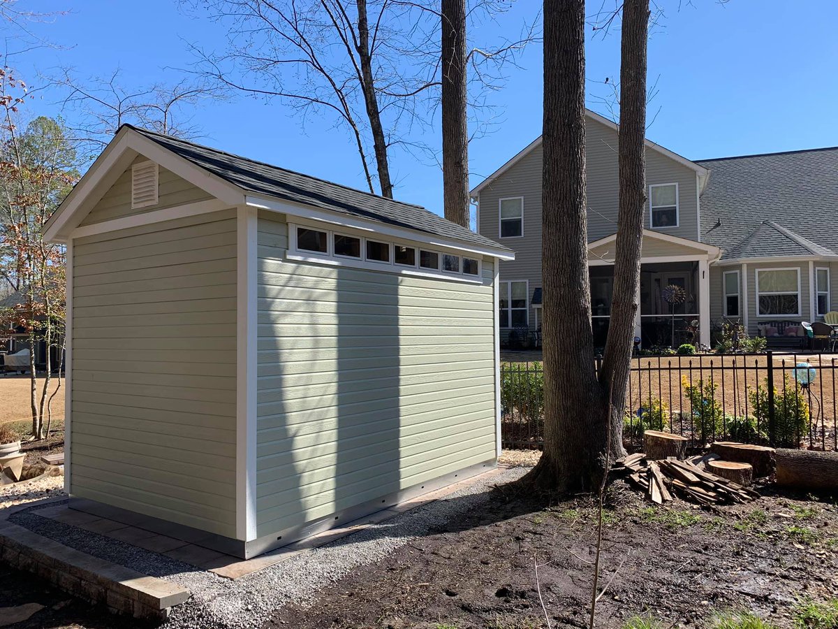 tuffshed's tweet photo. Robin's garden shed has all the storage space she needed, while fitting the style of her home. "I had an excellent experience, through the design process, installation, and all. My gorgeous She Shed is is everything I wanted." https://t.co/VtovYxlHZ8
