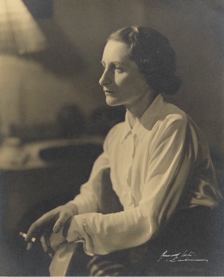 Women writers looking bored and holding a cigarette, part 94 in a series: Vera Brittain (h/t  @animalorchestra)
